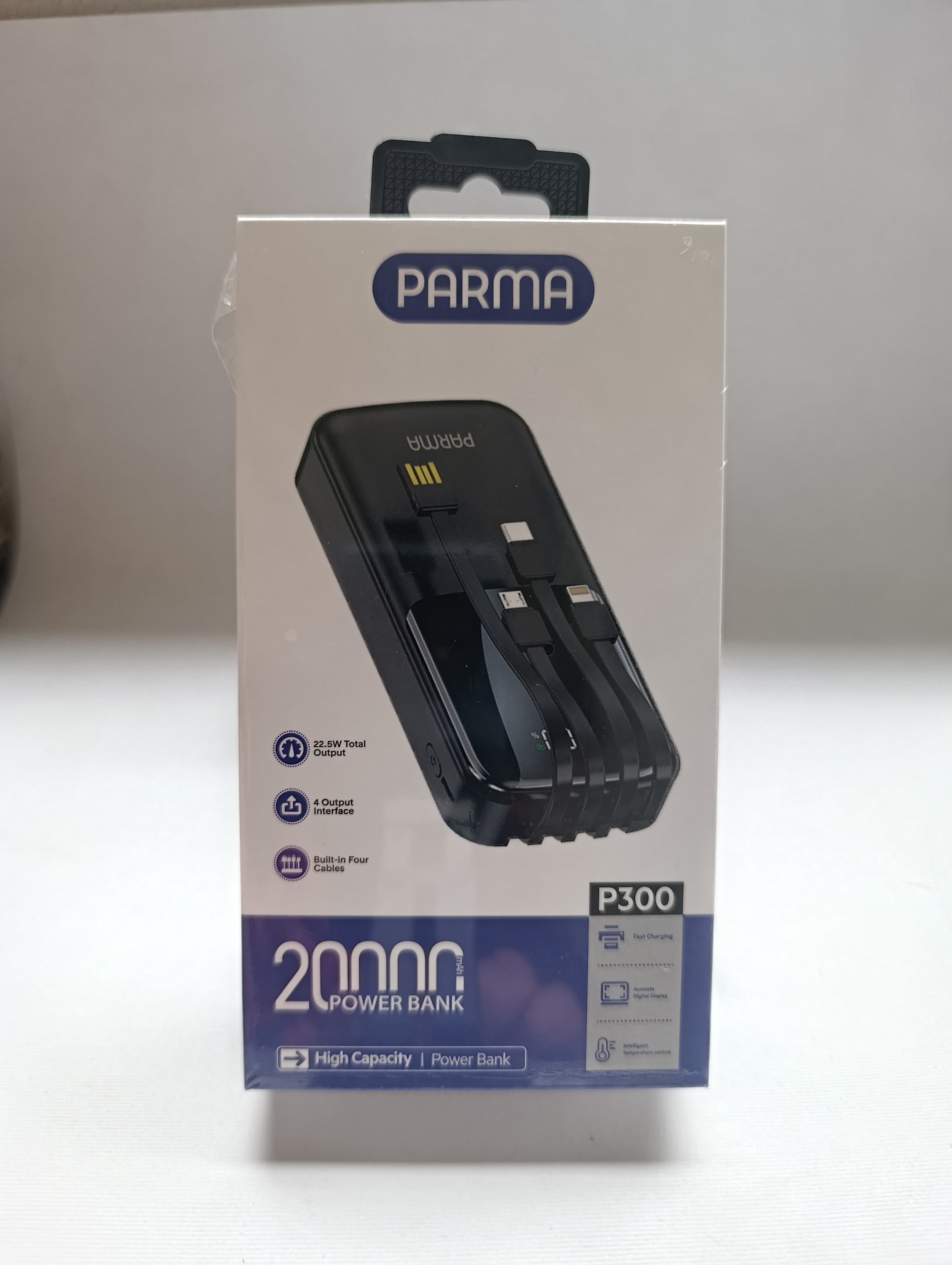 پاوربانک پارما 20,000 پنج خروجی شارژ سریع 22.5 وات مدل P300