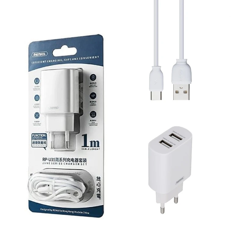 شارژ ریمکس مدل RP-U35 به همراه کابل USB-C